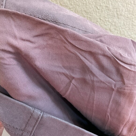 Free People Mauve Pencil Mini Skirt Size 4 Vegan Suede Leather Academia U3 - Picture 12 of 12